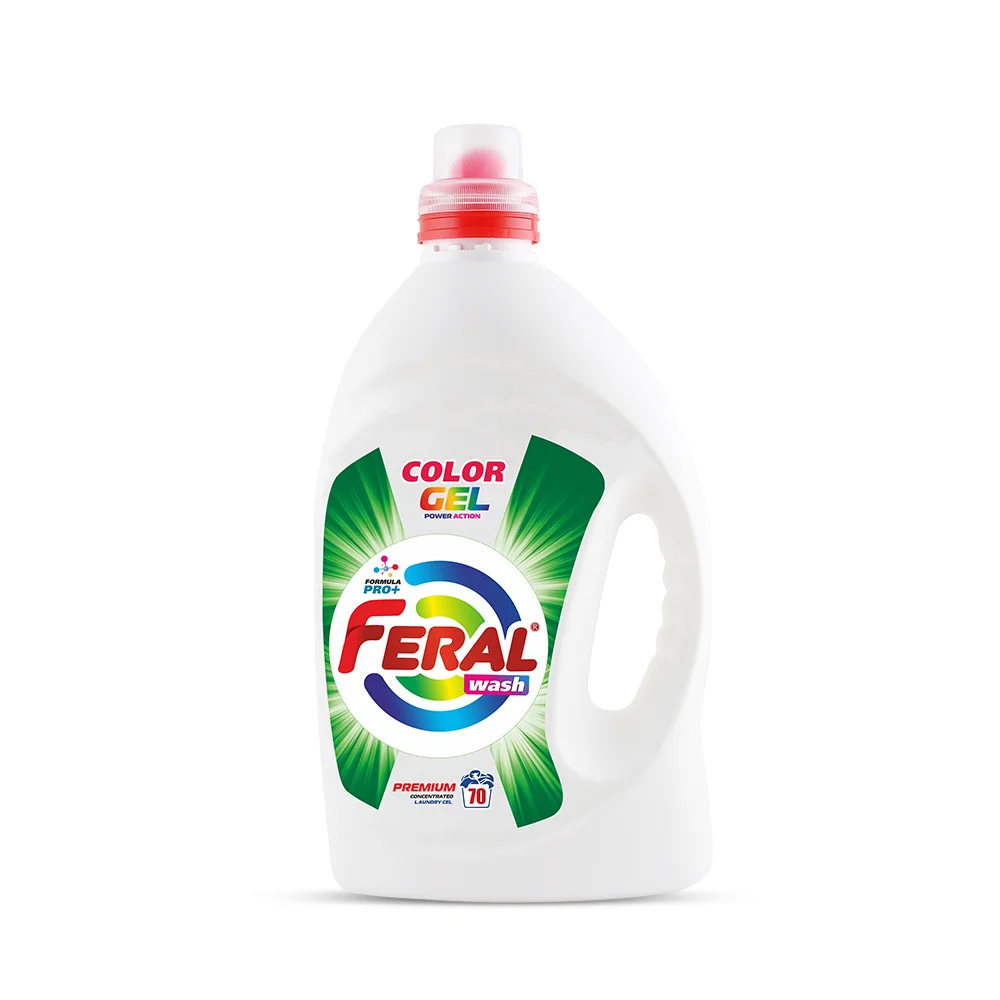 Гель для прання кольорових речей концентрований Feral Color, 3500мл